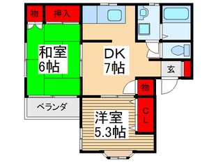 ふぉれすとわか葉の物件間取画像